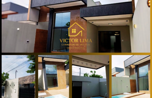 Casa à Venda no Residencial Villa Suíça 1 em Manaus – Casa Térrea Mobiliada com Piscina no Tarumã