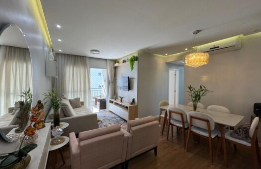Apartamento à Venda no Flex Tapajós em Manaus | 3 Quartos | 85m² | Semi Mobiliado | Aceita Financiamento